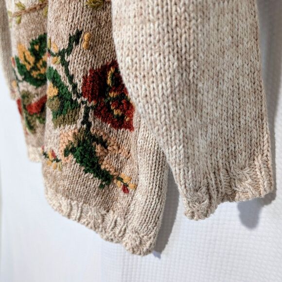 Chrysantheme Fall Leaf Sweater - Large - Picture 7 of 9